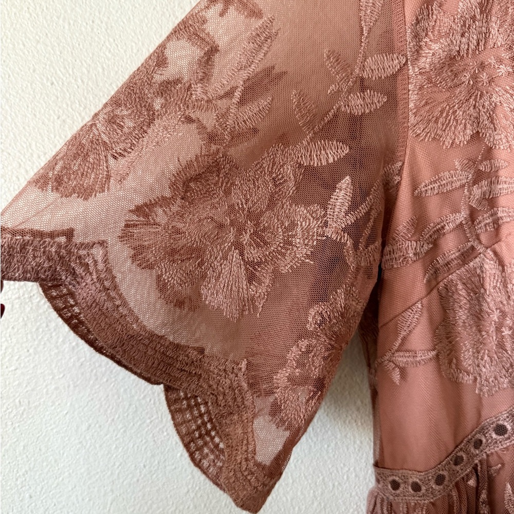 Pinkblush Mauve Lace Maternity Maxi Dress - Picture 6 of 10